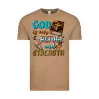 Vintage Coffee God Is Our Refuge And Strength Vintage Tee - BundleAndBundleShop