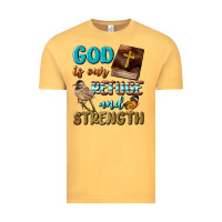 Vintage Mustard God Is Our Refuge And Strength Vintage Tee - BundleAndBundleShop