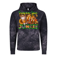 Cloud Black Pumpkin Spice Junkie Vintage Hoodie - CowhideDigitalArt