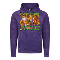 Cloud Purple Pumpkin Spice Junkie Vintage Hoodie - CowhideDigitalArt
