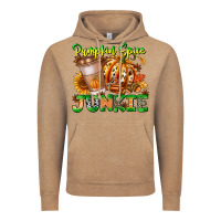 Vintage Coffee Pumpkin Spice Junkie Vintage Hoodie - CowhideDigitalArt