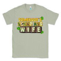 Matcha St. Patrick's Somebody's lucky ass wife Classic Tee - CowGirlArtShop