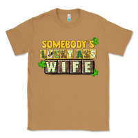 Toasted Coconut St. Patrick's Somebody's lucky ass wife Classic Tee - CowGirlArtShop