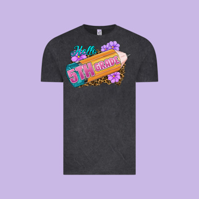 Hello 5th Grade Vintage Tee Designed By Ranaportraitstore