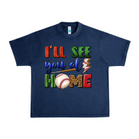 Navy i'll see you at home Urban Heavy Tee - BundleAndBundleShop