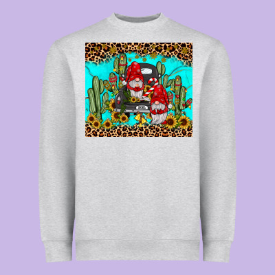 Truck Gnome Cactus Heavyweight Sweatshirt Designed By Jahusdesignshop