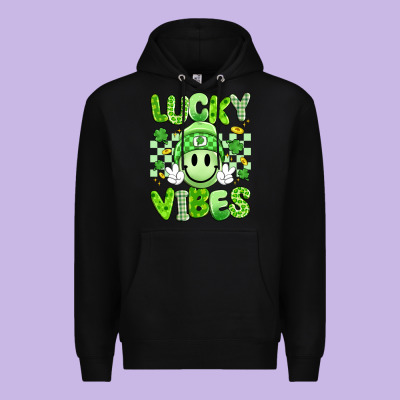 Lucky Vibes Premium Hoodie Designed By Artiststas