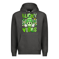 Charcoal Heather lucky vibes Premium Hoodie - Artiststas