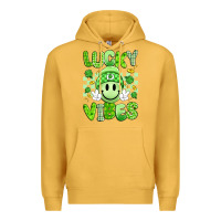 Mustard lucky vibes Premium Hoodie - Artiststas