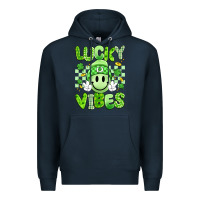 Navy lucky vibes Premium Hoodie - Artiststas
