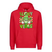 Red lucky vibes Premium Hoodie - Artiststas