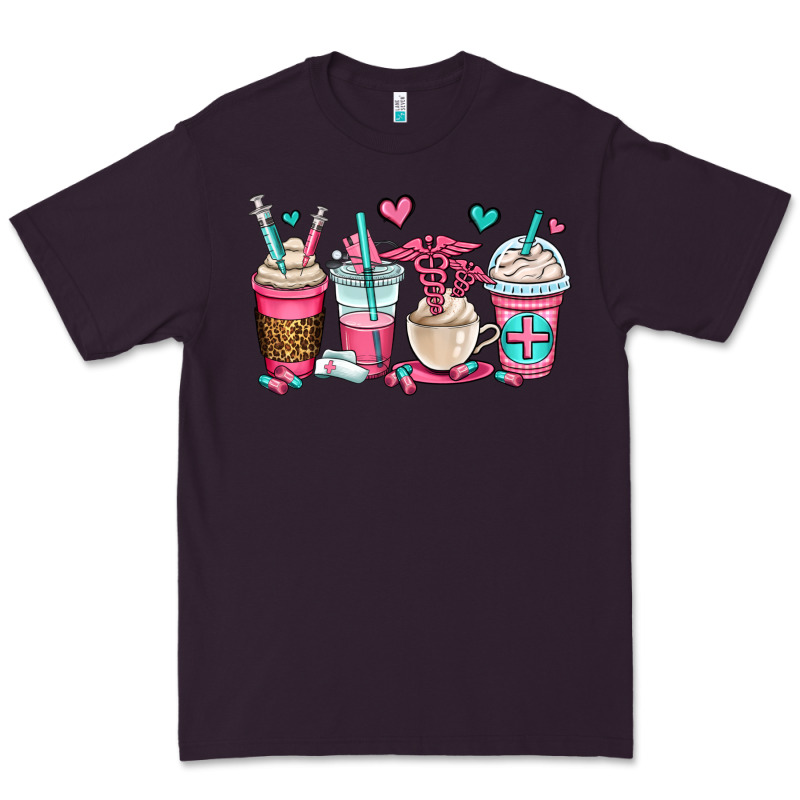 Nurse Coffee Cups Premium Tee by OliviaCreatesArt | Teevron