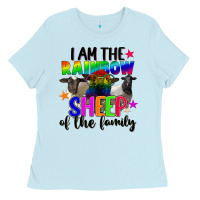 Baby Blue I am the rainbow sheep of the family Ladies Tee - FaDigitalArtStudio