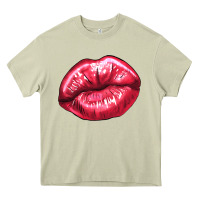Mossy Lip mark Valentine's Day Heavy Core Tee - HowdyJamesFarm