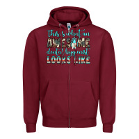 Burgundy this is what an awesome dental hygienist looks like Zipper Hoodie - JahusDesignShop