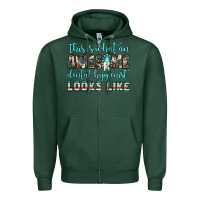 Sports Green this is what an awesome dental hygienist looks like Zipper Hoodie - JahusDesignShop