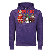Cloud Purple Jolly Vibes Vintage Hoodie - CowhideDigitalArt