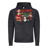 Vintage Black Jolly Vibes Vintage Hoodie - CowhideDigitalArt