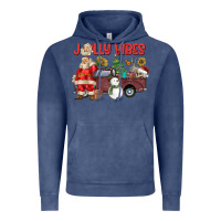 Vintage Denim Jolly Vibes Vintage Hoodie - CowhideDigitalArt