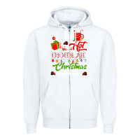 White i just want to drink hot chocolate watch christmas movies premium Zipper Hoodie - baoMotion
