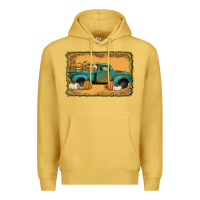 Antique Gold pumpkin farm truck Premium Hoodie - Jasminsmagicworld