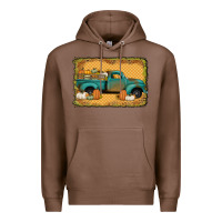 Chestnut pumpkin farm truck Premium Hoodie - Jasminsmagicworld