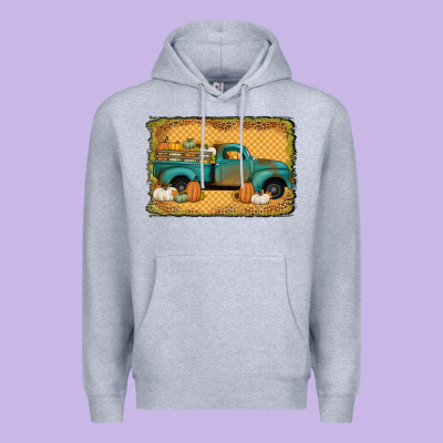 Pumpkin Farm Truck Premium Hoodie Designed By Jasminsmagicworld