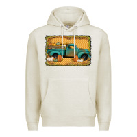Oatmeal Heather pumpkin farm truck Premium Hoodie - Jasminsmagicworld