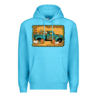 Ocean Blue pumpkin farm truck Premium Hoodie - Jasminsmagicworld