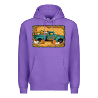 Purple pumpkin farm truck Premium Hoodie - Jasminsmagicworld