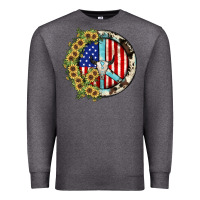 Charcoal Heather Peace sign Premium Sweatshirt - JahusDesignShop