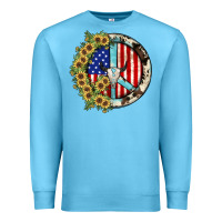 Ocean Blue Peace sign Premium Sweatshirt - JahusDesignShop