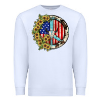 White Peace sign Premium Sweatshirt - JahusDesignShop
