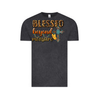 Vintage Black Blessed Beyond Measure Vintage Tee - BundleAndBundleShop