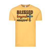 Vintage Mustard Blessed Beyond Measure Vintage Tee - BundleAndBundleShop