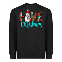Black love christmas snowman Heavyweight Sweatshirt - JahusDesignShop