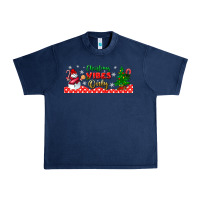 Navy christmas vibes only libbey glass Urban Heavy Tee - BundleAndBundleShop