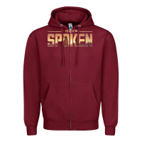 Burgundy i have spoken Zipper Hoodie - baoMotion