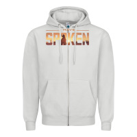 Dove Grey i have spoken Zipper Hoodie - baoMotion