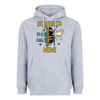 Heather Grey blessed to bee called mimi Heavyweight Hoodie - JahusDesignShop
