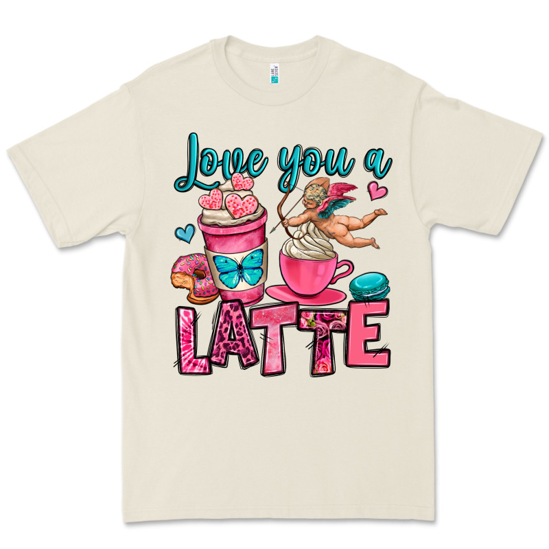 Love You A Latte Premium Tee by OliviaCreatesArt | Teevron