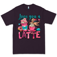 Plum love you a latte Premium Tee - OliviaCreatesArt