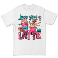 White love you a latte Premium Tee - OliviaCreatesArt