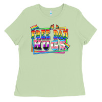Matcha Free dad hugs pride Ladies Tee - FaDigitalArtStudio