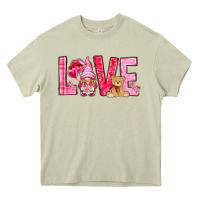 Mossy Love with gnome Valentine's Day Heavy Core Tee - HowdyJamesFarm
