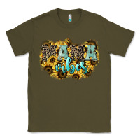Army Green Mama vibes leopard mother's day Classic Tee - HowdyJamesFarm
