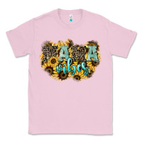 Bubblegum Pink Mama vibes leopard mother's day Classic Tee - HowdyJamesFarm