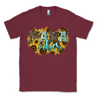 Burgundy Mama vibes leopard mother's day Classic Tee - HowdyJamesFarm