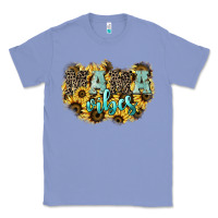 Colony Blue Mama vibes leopard mother's day Classic Tee - HowdyJamesFarm