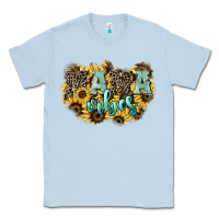 Dusty Blue Mama vibes leopard mother's day Classic Tee - HowdyJamesFarm
